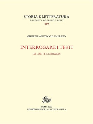 cover image of Interrogare i testi